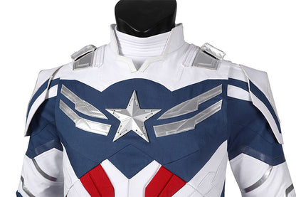 The Falcon and the Winter Soldier Captain America Sam Wilson Jumpsuit Cosplay Costume Outfit for Halloween