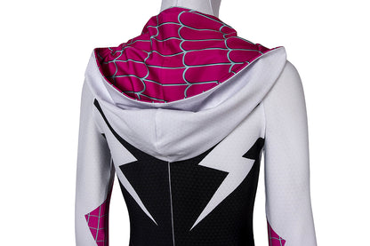 Spider-Man: Into the Spider-Verse Gwen Stacy Jumpsuit Cosplay Costume for Halloween