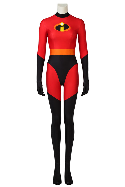 Incredibles 2 Elastigirl Helen Parr Jumpsuit Cosplay Costume for Halloween