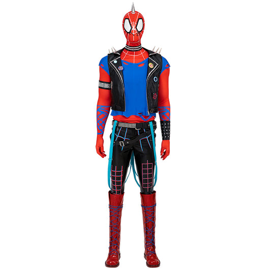 Spider-Man: Across the Spider-Verse Spider-Punk Hobie Brown Cosplay Costume Suit for Halloween