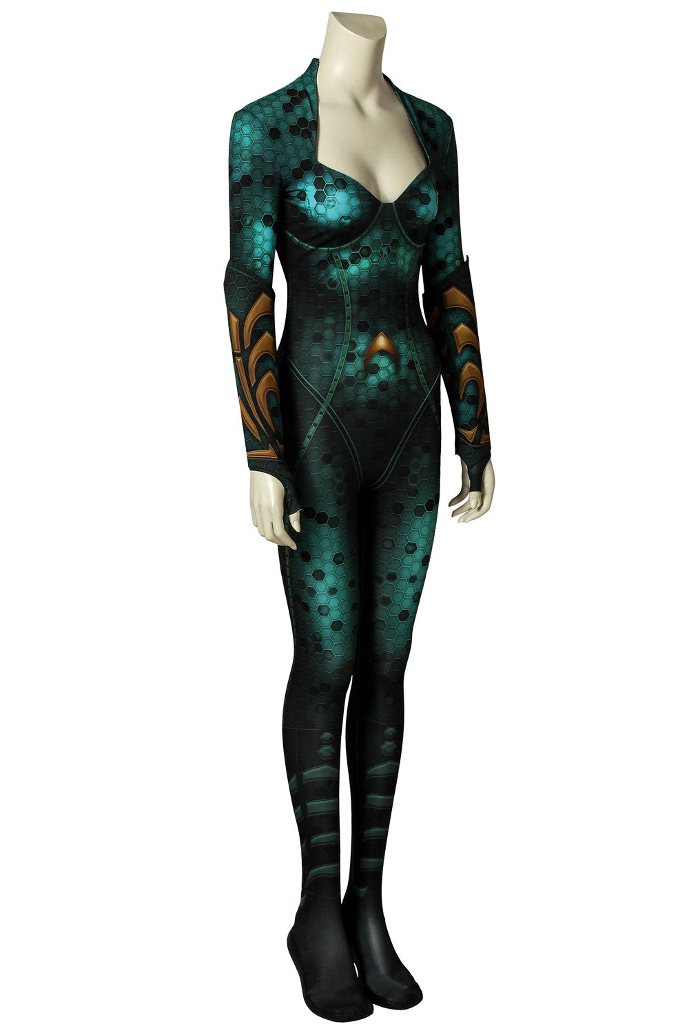 Aquaman Queen Mera Jumpsuit Cosplay Costume for Halloween