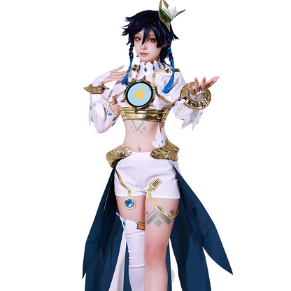 Genshin Impact Barbatos Venti Cosplay Costume Set