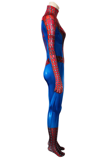 Spider-Man 2 Peter Parker Tobey Maguire Jumpsuit Cosplay Costume for Halloween