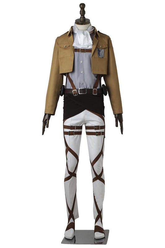 Attack on Titan Shingeki No Kyojin Eren Yeager Cosplay Costume Suit for Halloween