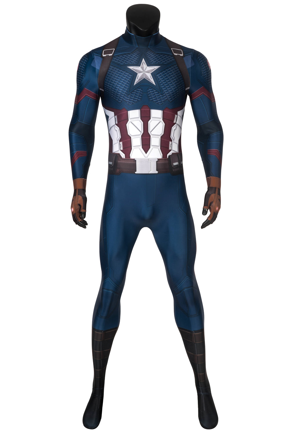 Avengers: Endgame Captain America Steve Rogers Jumpsuit Cosplay Costume for Halloween