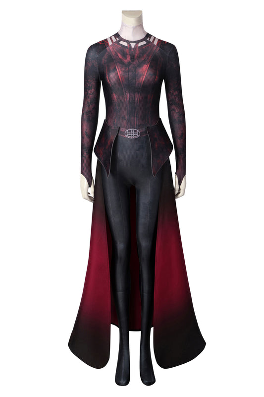 Doctor Strange in the Multiverse of Madness Scarlet Witch Wanda Maximoff Jumpsuit Cosplay Costume for Halloween