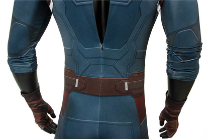 Avengers: Infinity War Captain America Steven Rogers Jumpsuit Cosplay Costume for Halloween