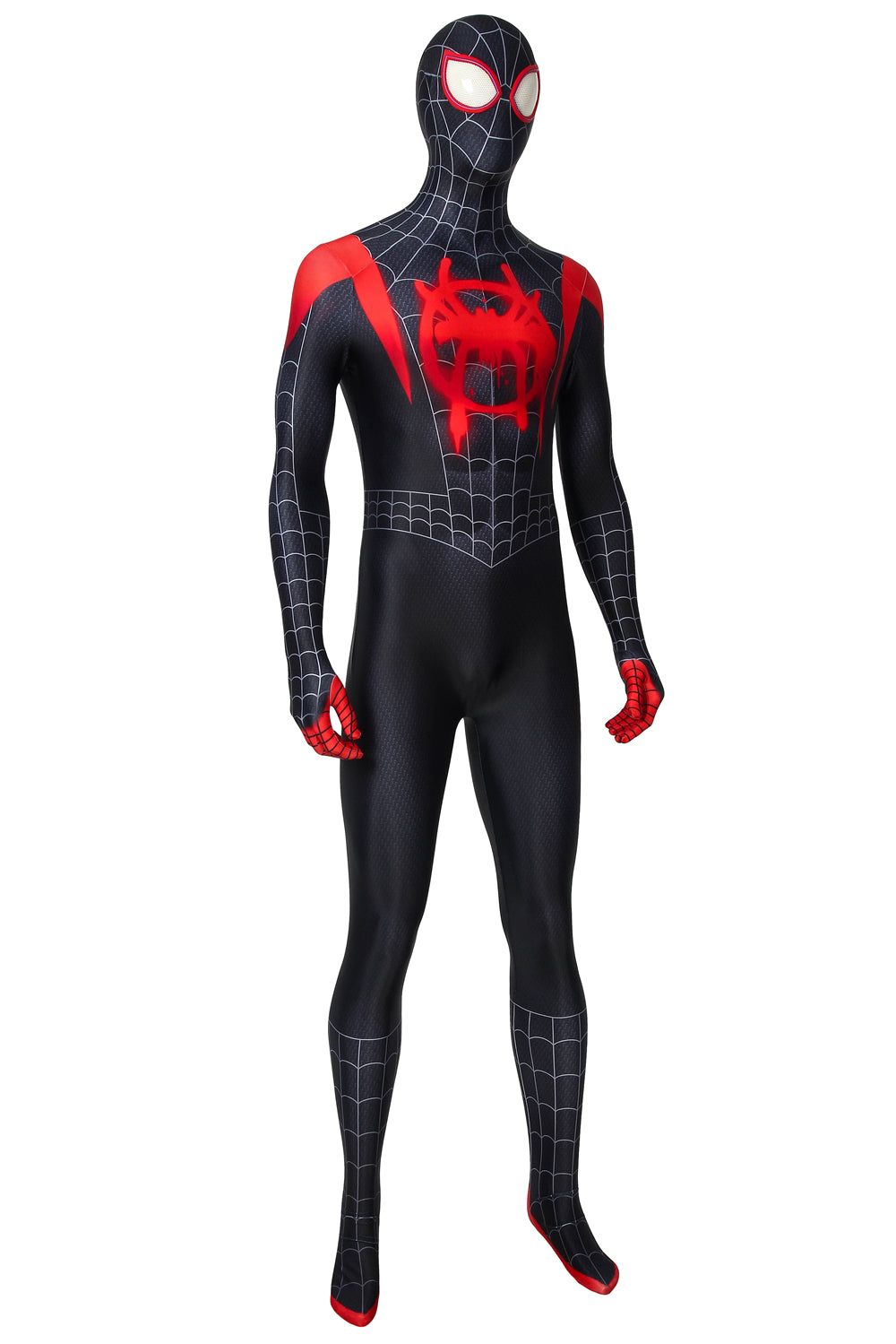 Spider-Man: Into the Spider-Verse Miles Morales Jumpsuit Cosplay Costume for Halloween