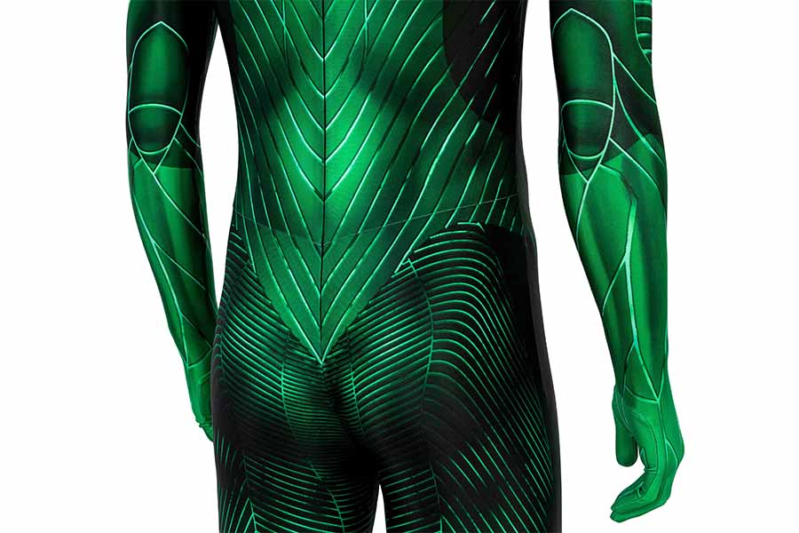 Green Lantern Hal Jordan Jumpsuit Cosplay Costume for Halloween