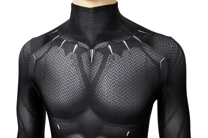 Black Panther T'Challa Jumpsuit Cosplay Costume for Halloween