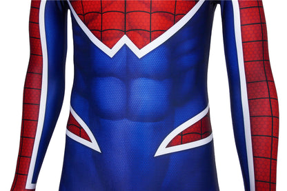 Spider-Man PS4 Spider-Punk Jumpsuit Cosplay Costume for Halloween