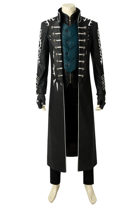 Devil May Cry 5 Vergil Cosplay Costume Suit for Halloween