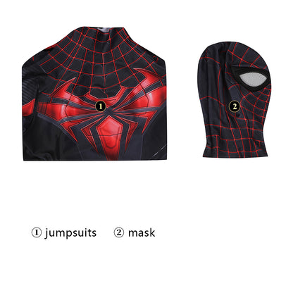 PS5 Spider-Man Miles Morales Advanced Tech Suit Cosplay Costume for Halloween