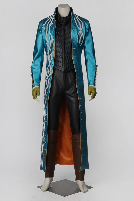 Devil May Cry 3: Dante's Awakening Vergil Cosplay Costume Suit for Halloween