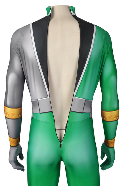 Kishiryu Sentai Ryusoulger Green Solider Towa Jumpsuit Cosplay Costume for Halloween