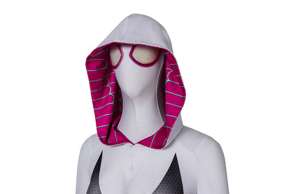 Spider-Man: Into the Spider-Verse Gwen Stacy Jumpsuit Cosplay Costume for Halloween