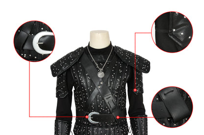 The Witcher 2019 Geralt Of Rivia Cosplay Costume Suit for Halloween