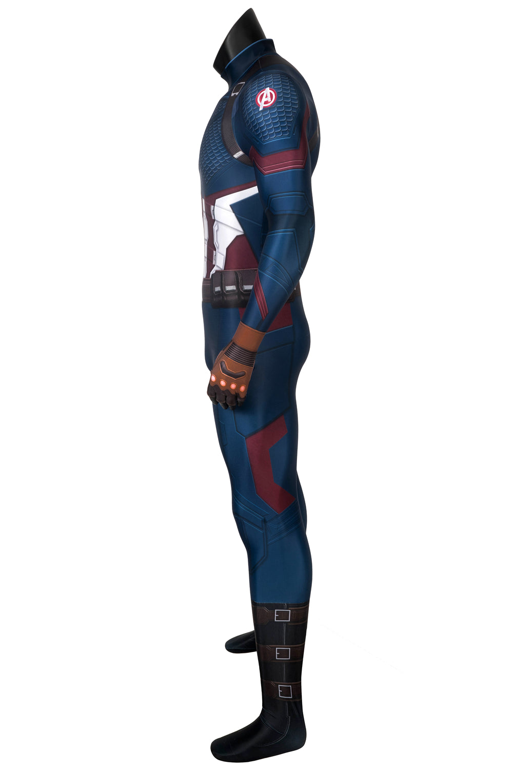 Avengers: Endgame Captain America Steve Rogers Jumpsuit Cosplay Costume for Halloween