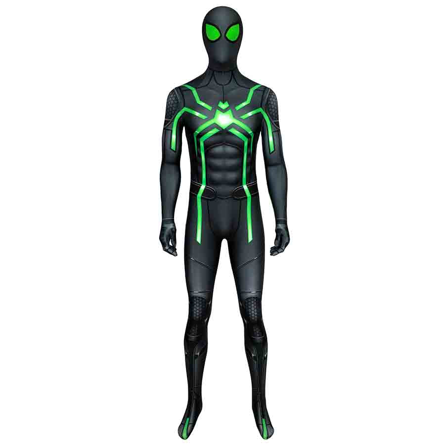 Spider-Man PS4 Stealth Big Time Jumpsuit Cosplay Costume for Halloween