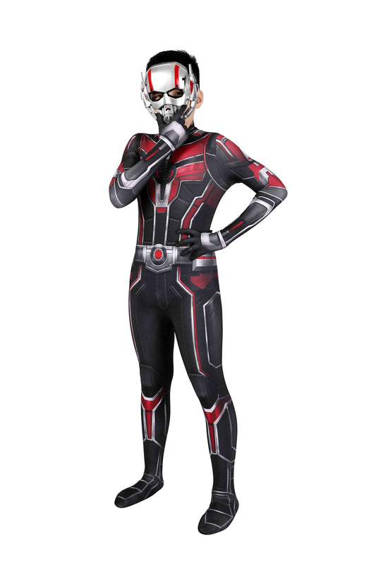 Ant-Man and the Wasp: Quantumania Scott Lang Kid Jumpsuit Cosplay Costume Full Set for Halloween