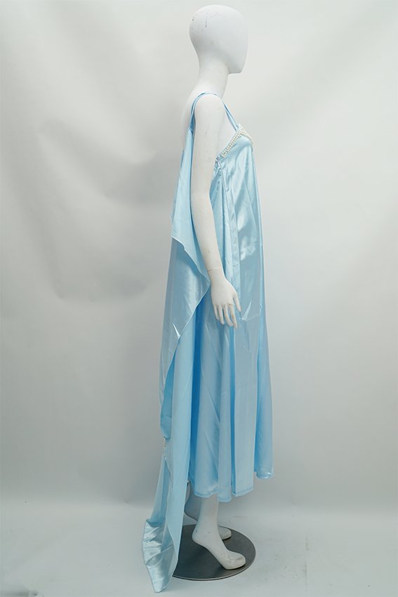 Padme Amidala Blue Dress Nightgown Cosplay Costume