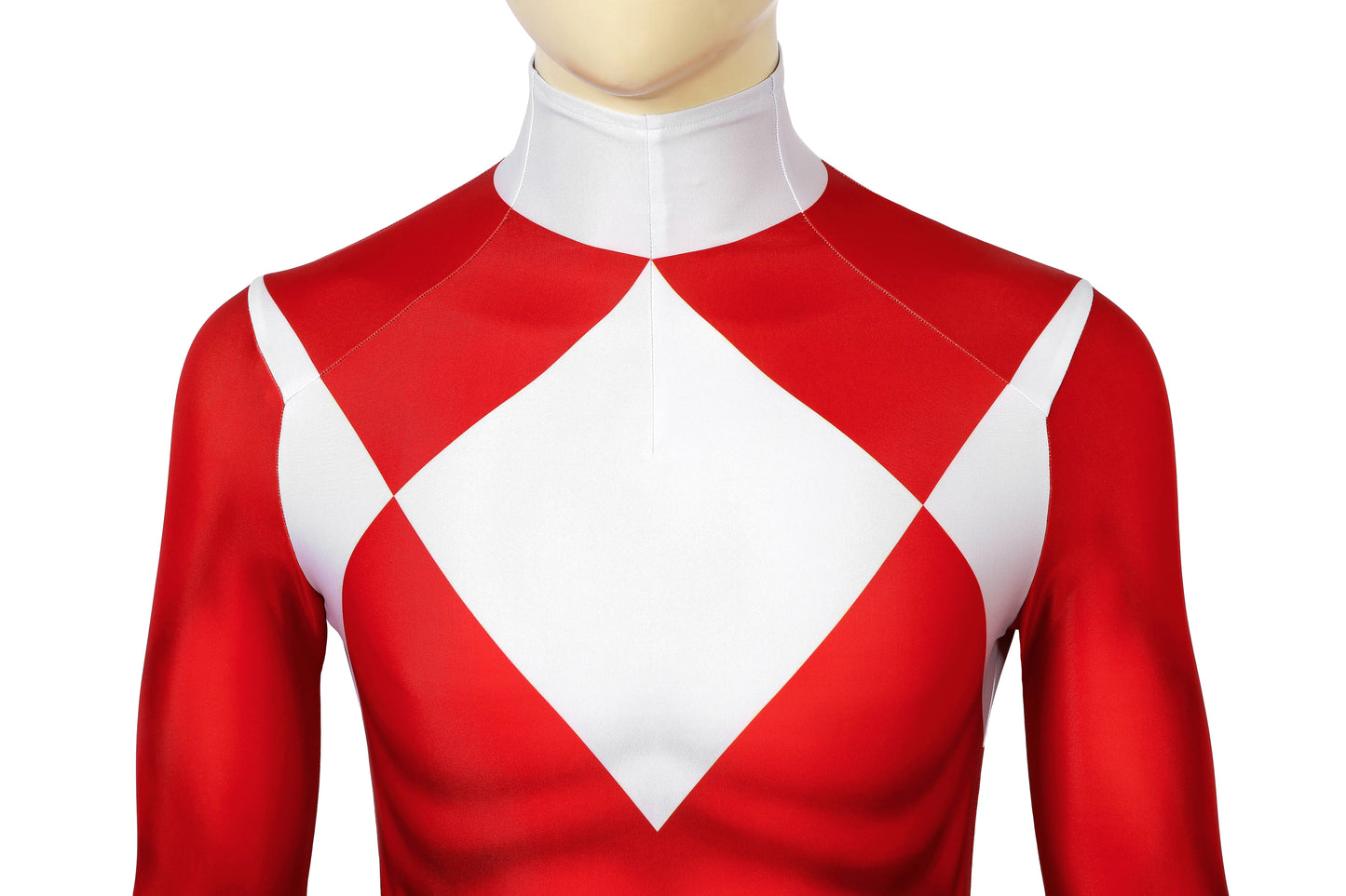 Mighty Morphin Power Rangers Red Ranger Jumpsuit Cosplay Costume for Halloween