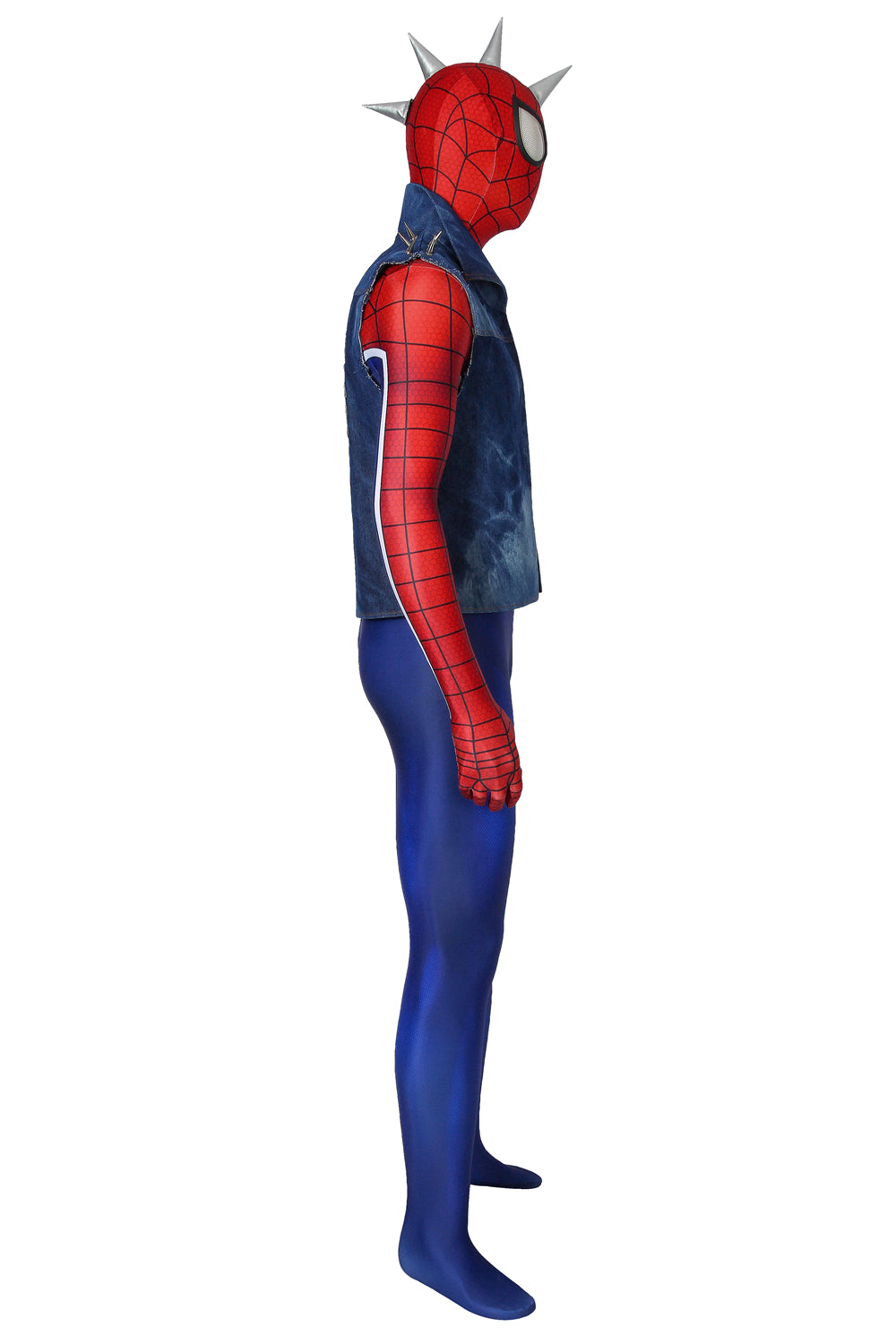 Spider-Man PS4 Spider-Punk Jumpsuit Cosplay Costume for Halloween