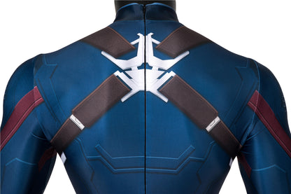 Avengers: Endgame Captain America Steve Rogers Jumpsuit Cosplay Costume for Halloween