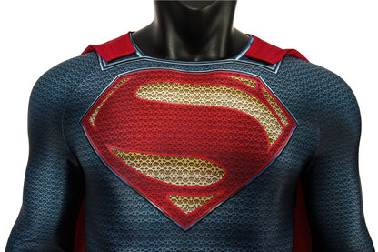 Man of Steel Superman Clark Kent Jumpsuit Cosplay Costume for Halloween