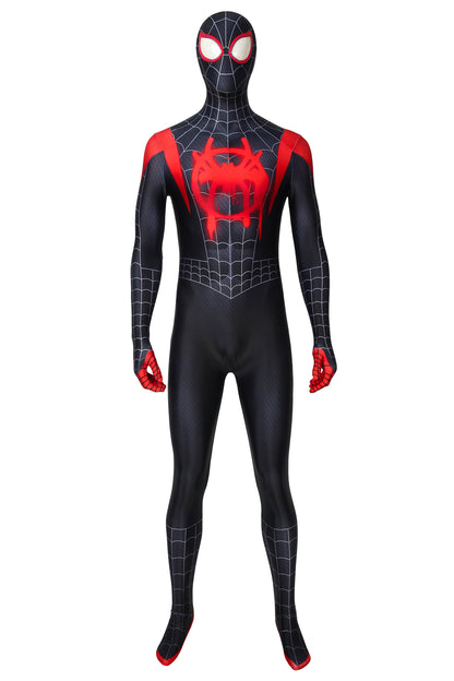 Spider-Man: Into the Spider-Verse Miles Morales Jumpsuit Cosplay Costume for Halloween