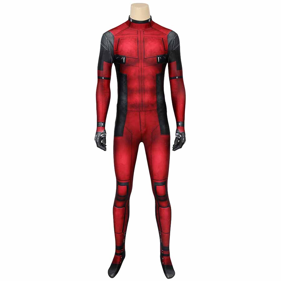 Deadpool Wade Wilson Jumpsuit Cosplay Costume for Halloween