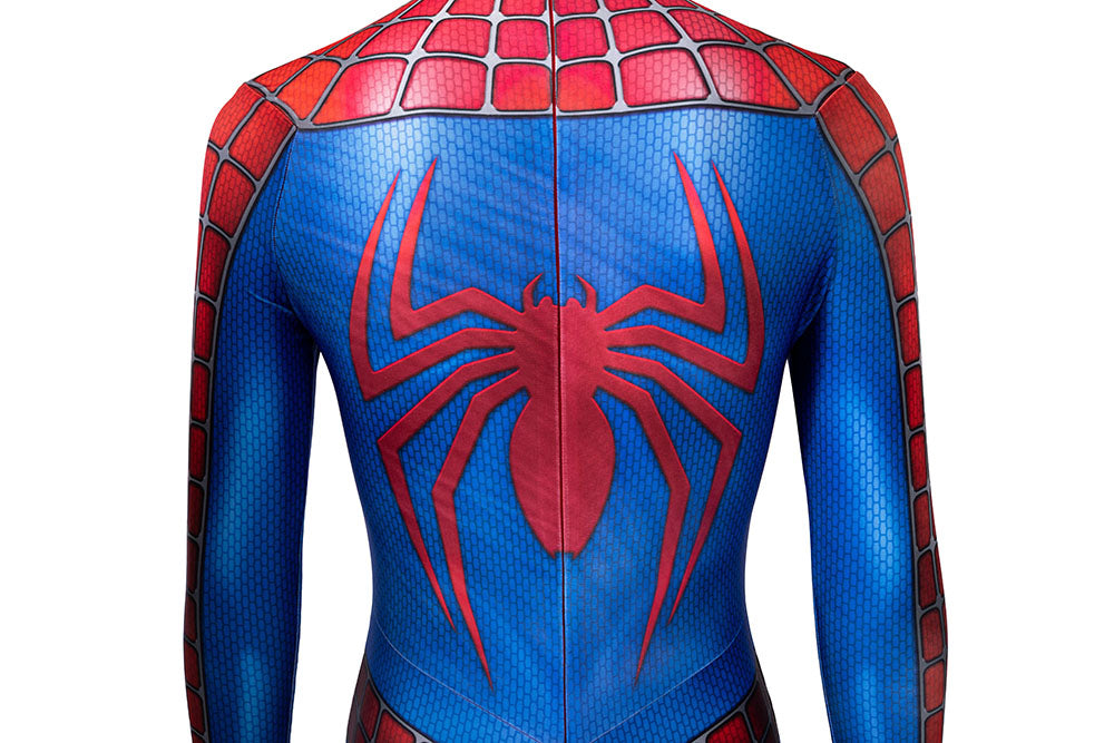 Spider-Man 2 Peter Parker Tobey Maguire Jumpsuit Cosplay Costume for Halloween