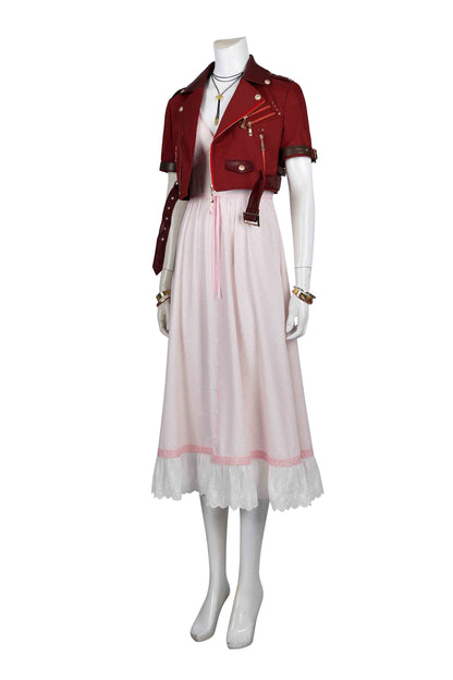 Final Fantasy VII Rebirth Aerith Gainsborough Cosplay Costume Suit for Halloween