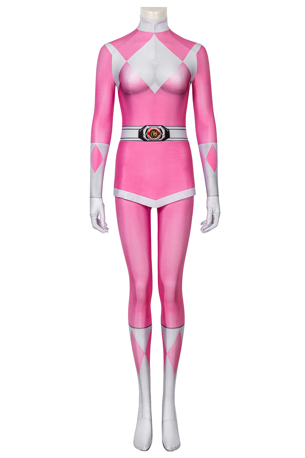 Mighty Morphin Power Rangers Pink Ranger Jumpsuit Cosplay Costume for Halloween