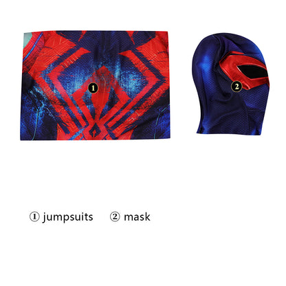 Spider-Man: Across the Spider-Verse Spiderman 2099 Miguel O'Hara Jumpsuit Cosplay Costume for Halloween