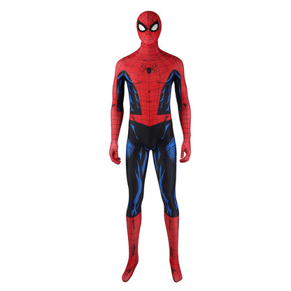 Spider-Man PS5 Vintage Comic Book Suit Jumpsuit Cosplay Costume for Halloween