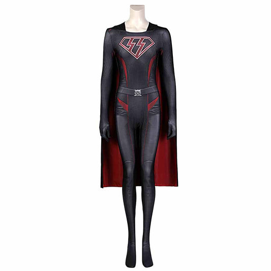 OVERGIRL Kara Zor-El Danvers Jumpsuit Cosplay Costume for Halloween