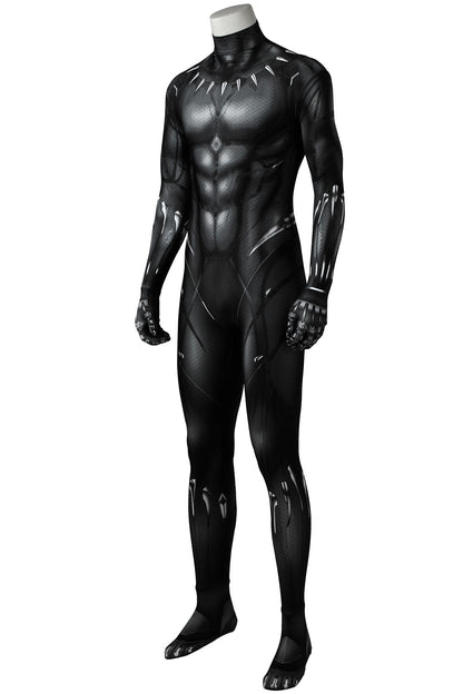 Black Panther T'Challa Jumpsuit Cosplay Costume for Halloween