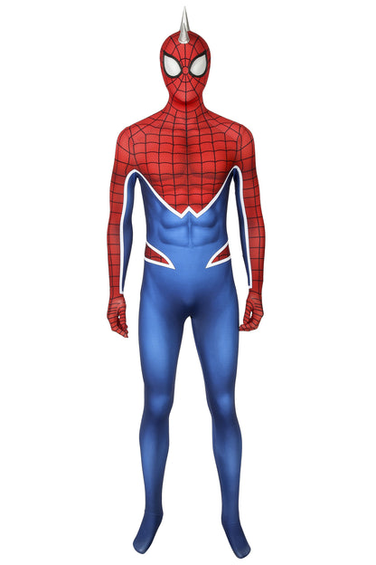 Spider-Man PS4 Spider-Punk Jumpsuit Cosplay Costume for Halloween