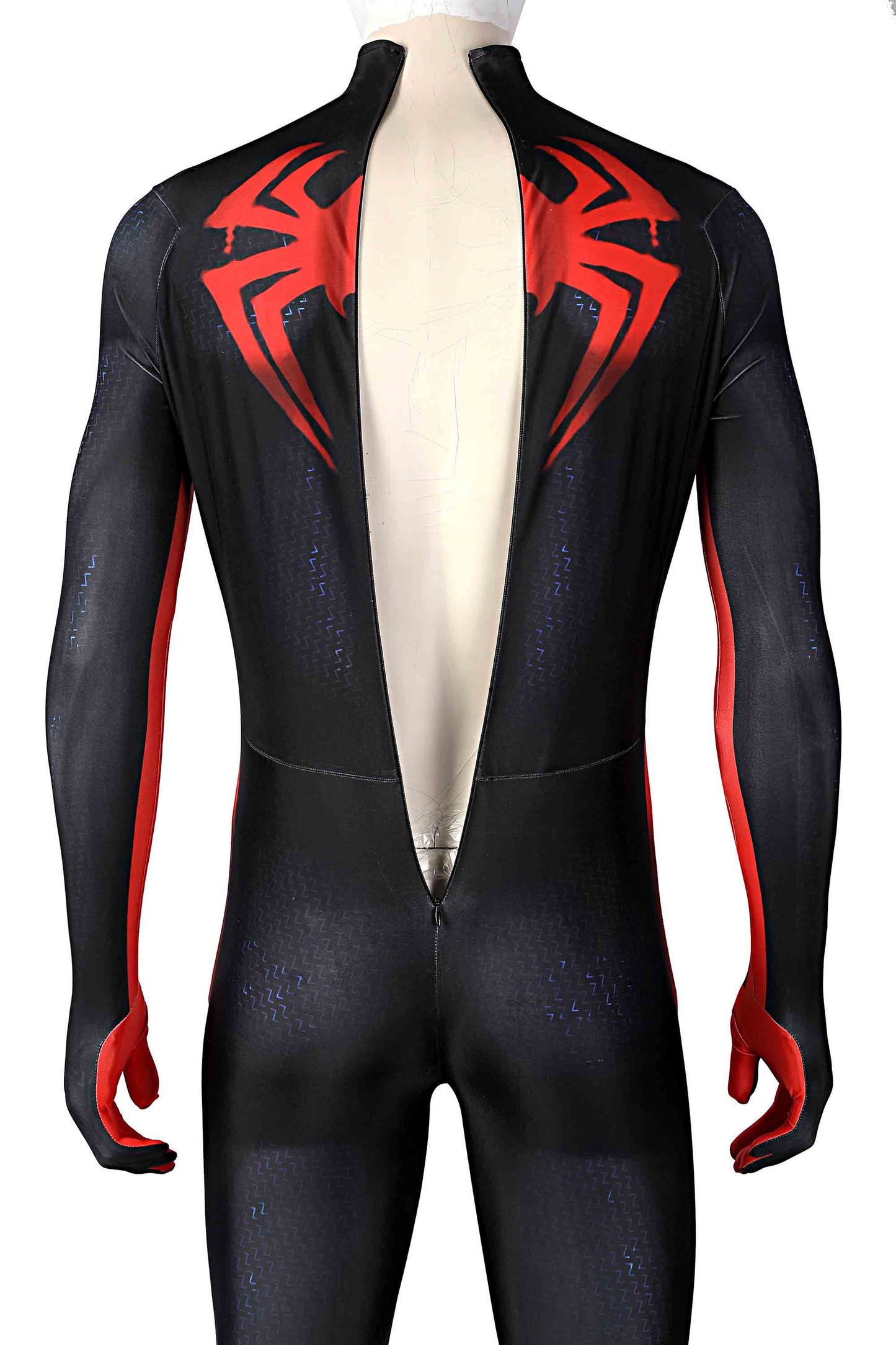 Spider-Man: Across the Spider-Verse Miles Morales Jumpsuit Cosplay Costume for Halloween