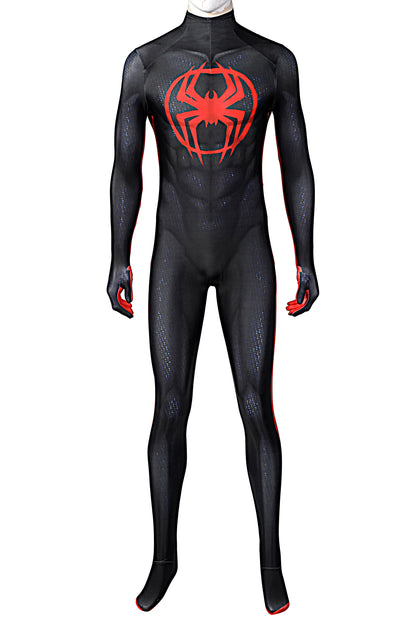 Spider-Man: Across the Spider-Verse Miles Morales Jumpsuit Cosplay Costume for Halloween