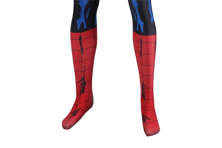 Spider-Man PS5 Vintage Comic Book Suit Jumpsuit Cosplay Costume for Halloween