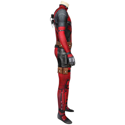 Deadpool Jumpsuit Cosplay Costume Full Set for Halloween