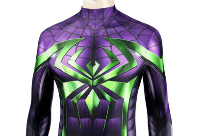 Marvel's Spider-Man Miles Morales Purple Reign Suit Cosplay Costume for Halloween