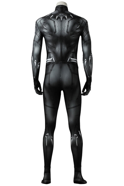 Black Panther T'Challa Jumpsuit Cosplay Costume for Halloween