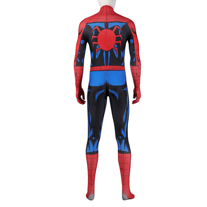 Spider-Man PS5 Vintage Comic Book Suit Jumpsuit Cosplay Costume for Halloween