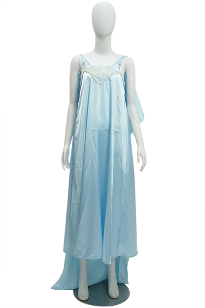 Padme Amidala Blue Dress Nightgown Cosplay Costume