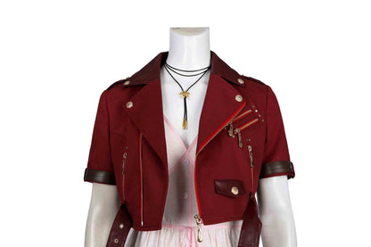 Final Fantasy VII Rebirth Aerith Gainsborough Cosplay Costume Suit for Halloween