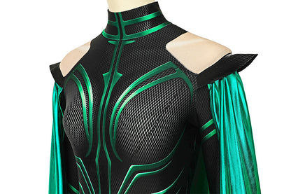 Thor: Ragnarok Goddess of Death Hela Jumpsuit Cosplay Costume for Halloween