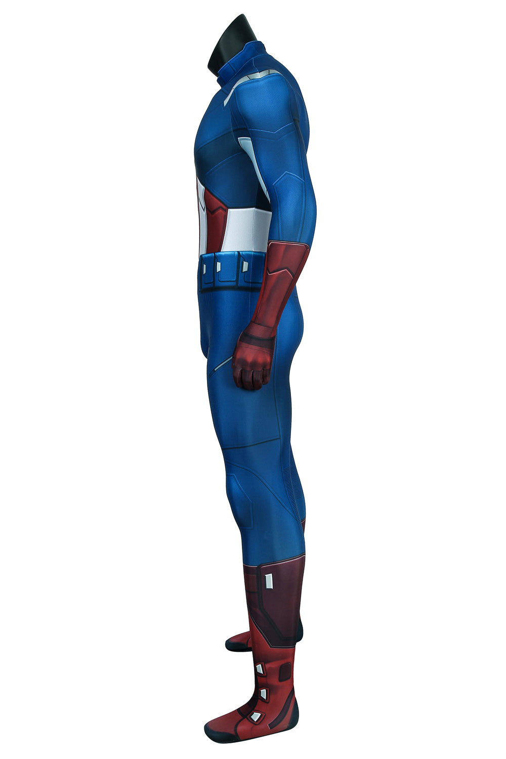 The Avengers 1 Captain America Steve Rogers Jumpsuit Cosplay Costume for Halloween